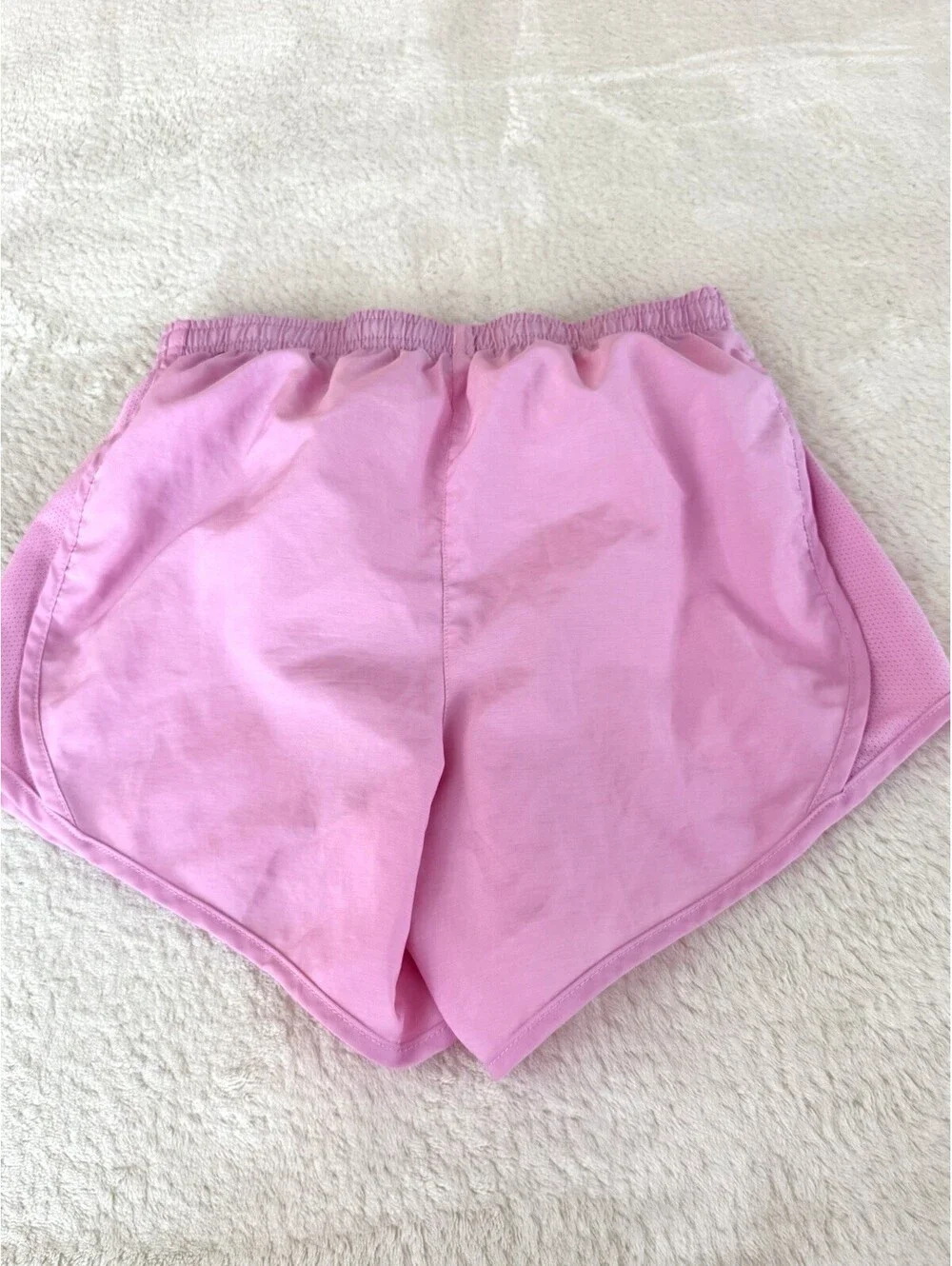 Nike Dri-FIT Women’s Running Shorts Pink L Lined Drawstring Athletic